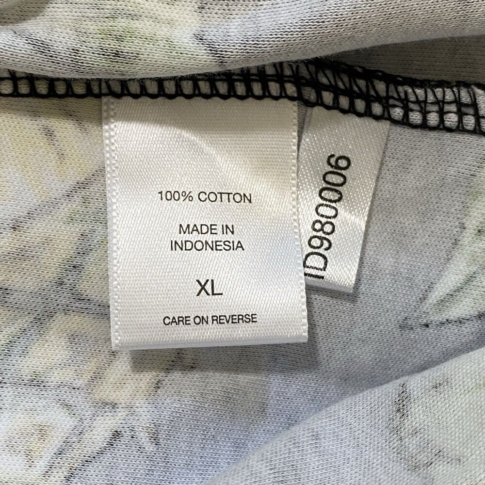 New York & Company Dress Size XL Fruit Print Sleeveless V-Neck Cotton Black - Picture 6 of 9